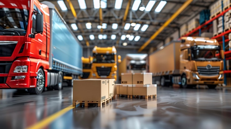 Photo gratuit concept de transport et de logistique