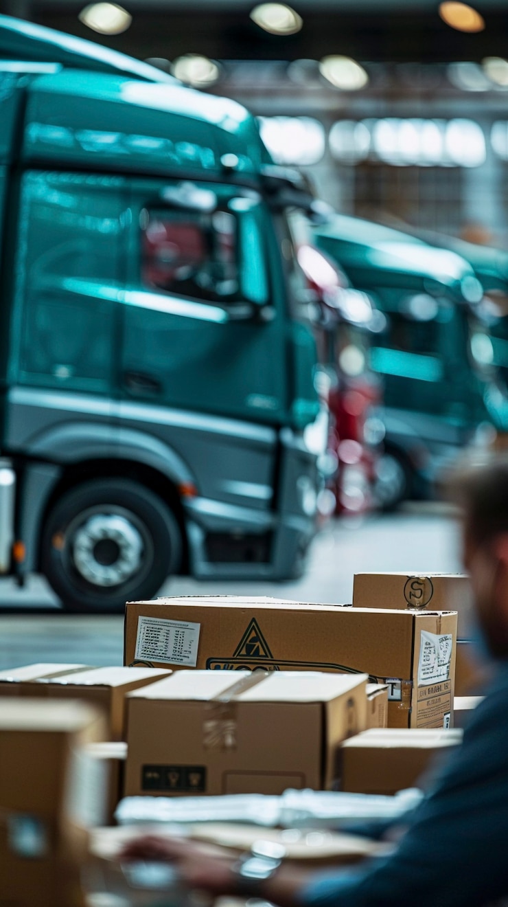 Photo gratuit concept de transport et de logistique