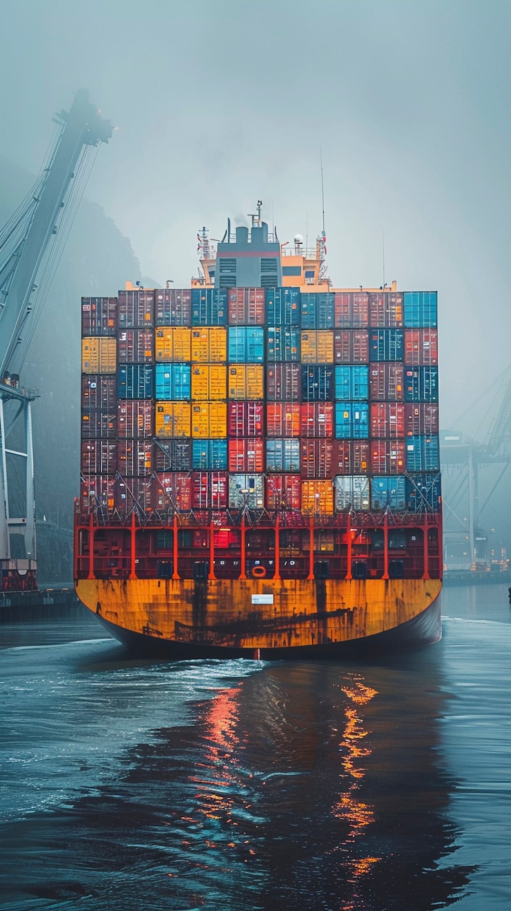 Photo gratuit concept de transport et de logistique
