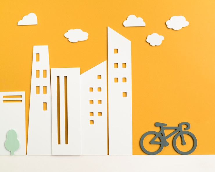 Photo gratuit concept de transport avec vélo