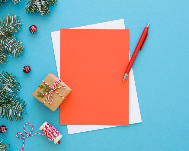 Concept de la veille de Noël avec espace copie