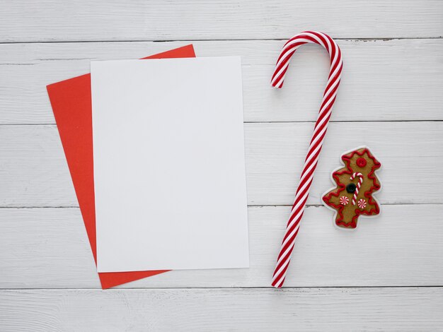 Concept de la veille de Noël sur table en bois