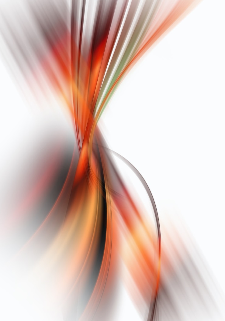 Photo gratuit conception abstraite avec des courbes fluides