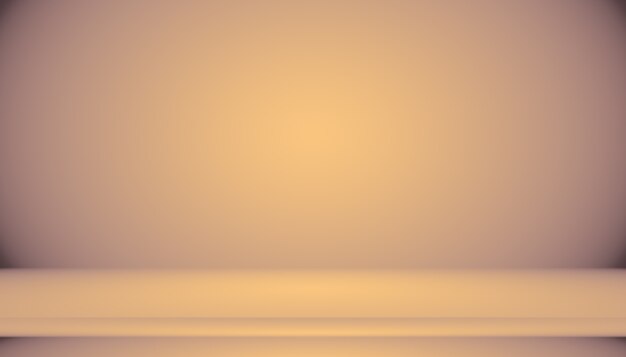 Conception abstraite de la mise en page de fond orange lisse, studio, salle, modèle web, rapport d'activité avec une couleur de dégradé de cercle lisse.