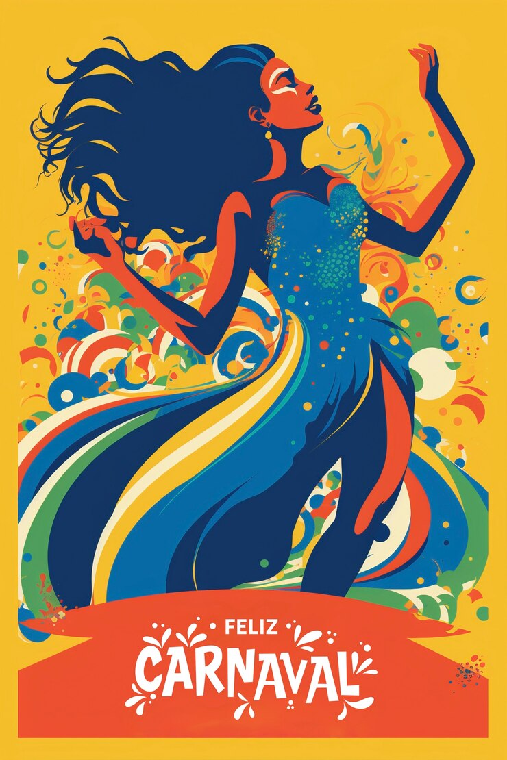 Photo gratuit conception de carnaval d'art numérique