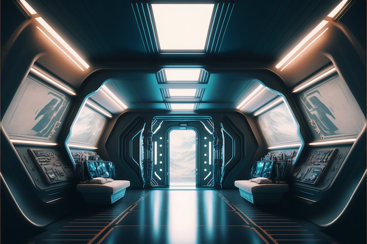 Photo gratuit conception d'un collage de voyage dans l'espace