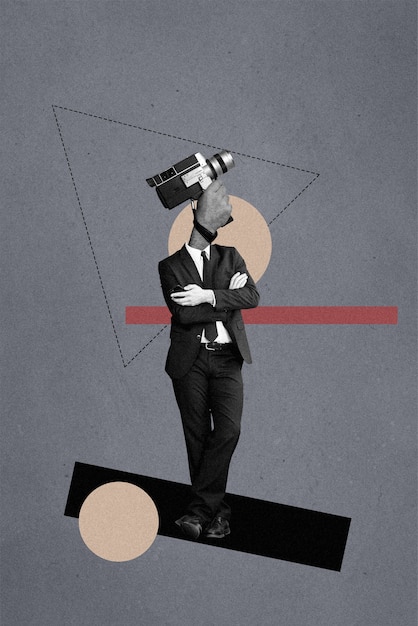 Conception de composition de collage vintage