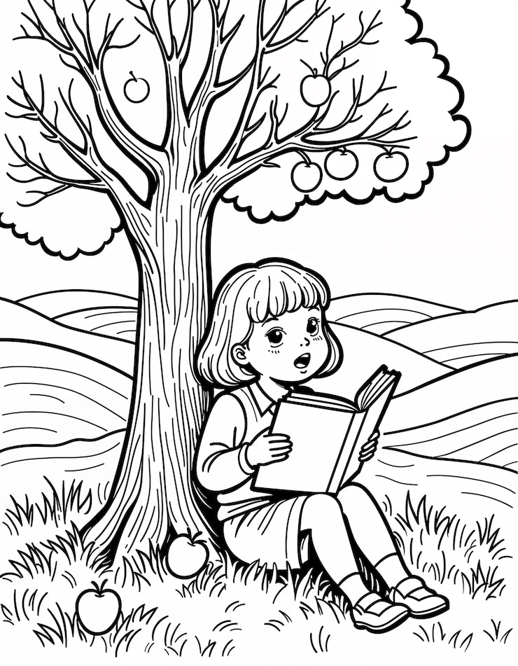 Photo gratuit conception d'illustrations de livres à colorier