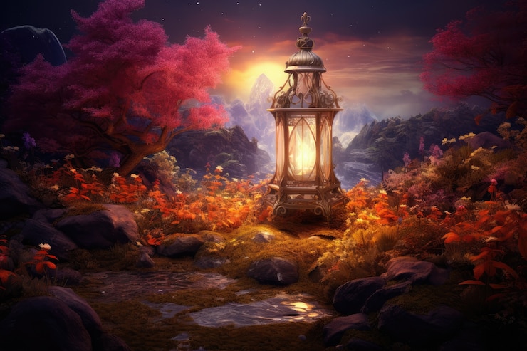 Photo gratuit conception de lampe avec un style futuriste fantastique