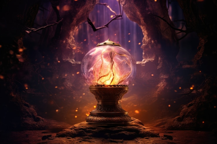 Photo gratuit conception de lampe avec un style futuriste fantastique