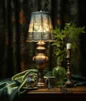 Photo gratuite conception de la lampe de style sombre