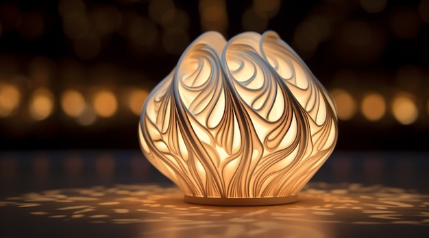 Photo gratuite conception de lampes d'éclairage modernes en 3d