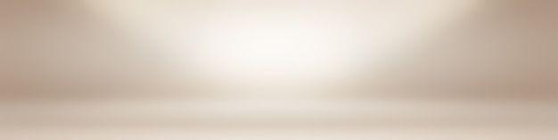 Conception De Mise En Page Abstraite De Fond De Mur Brun Lisse, Studio, Salle, Modèle Web, Rapport D'activité Avec Une Couleur De Dégradé De Cercle Lisse Photo Premium