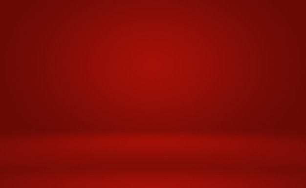 Photo gratuite conception de mise en page de la saint-valentin de noël de fond rouge doux de luxe abstrait, studio, salle, modèle web, rapport d'activité avec une couleur de dégradé de cercle lisse.