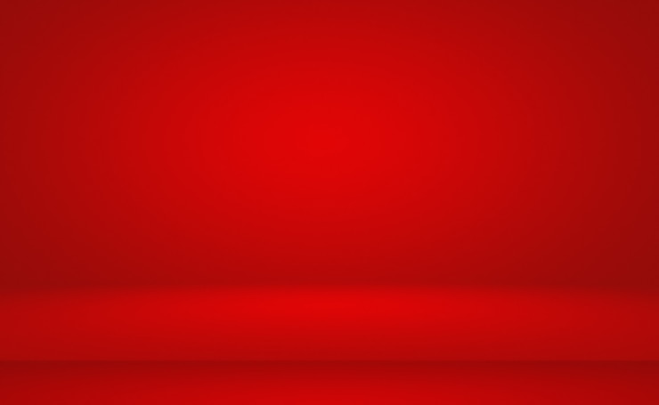 Photo gratuit conception de mise en page de la saint-valentin de noël de fond rouge doux de luxe abstrait, studio, salle, modèle web, rapport d'activité avec une couleur de dégradé de cercle lisse.