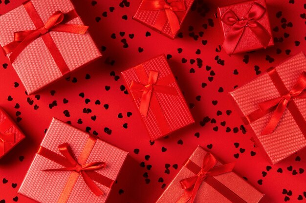 Conception de nature morte pour la Saint-Valentin