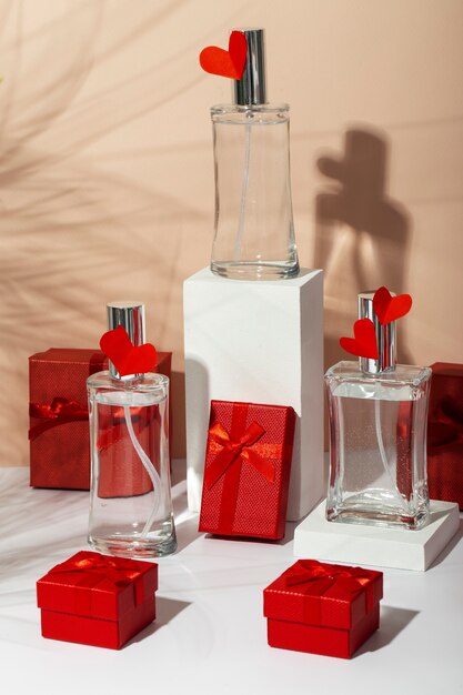Conception de nature morte pour la Saint-Valentin