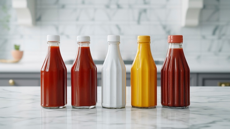 Photo gratuit condiments alimentaires avec des épices et des assaisonnements