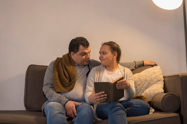 Conférence fille et papa