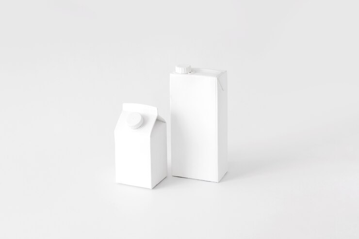 Photo gratuit contenants en carton pour liquide