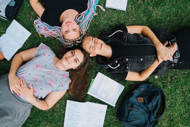 Contenu des personnes dans le parc