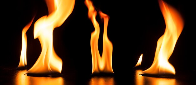 Contexte des flammes dangereuses