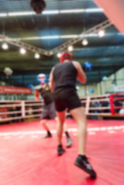 Contexte de flou de boxe