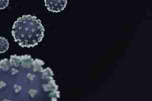 Photo gratuite contexte d'infection de coronavirus avec espace copie