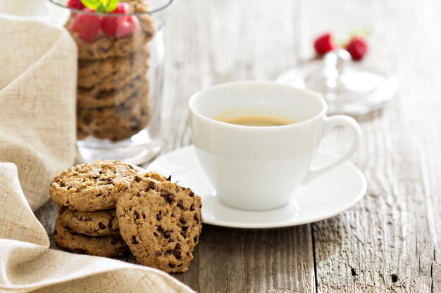 les cookies aux pépites de chocolat