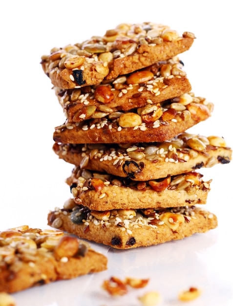Photo gratuite cookies avec différents ingrédients
