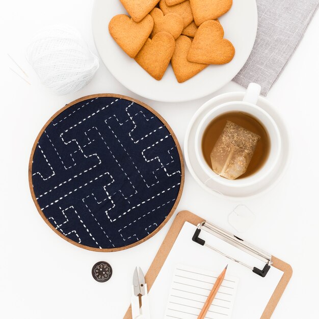 Cookies pour le petit déjeuner au bureau