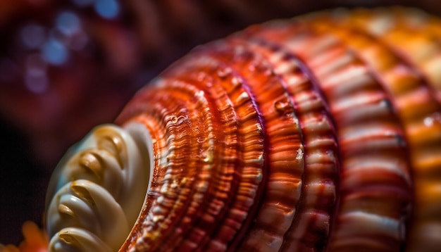 Photo gratuite coquillage en spirale un beau souvenir de vacances généré par l'ia