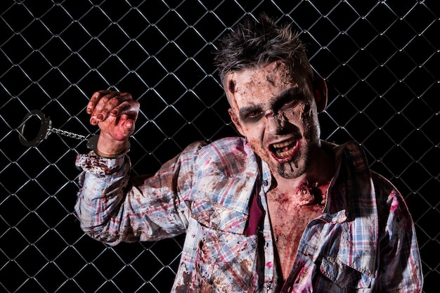 Costume de zombie effrayant cosplay