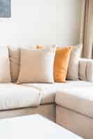 Photo gratuite couch avec des coussins