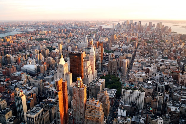 Coucher de soleil à New York