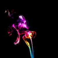 Photo gratuite couleur science de l'encens abstrait blanc