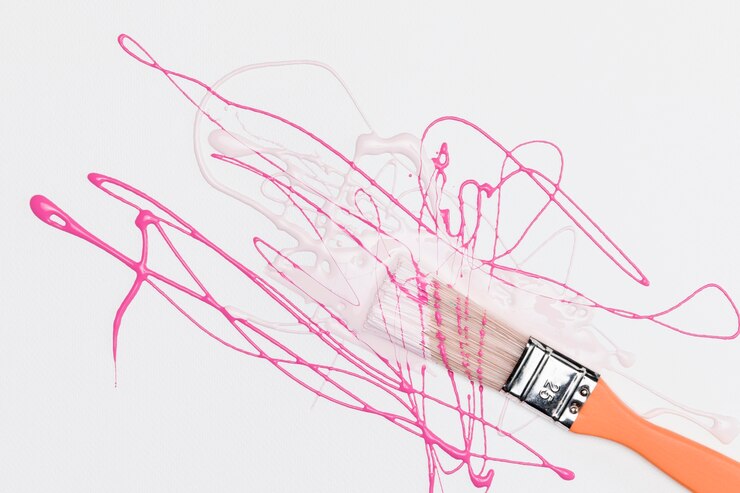 Photo gratuit couleur de splash rose