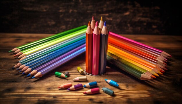 Des couleurs vibrantes apportent de la créativité à l'apprentissage au bureau généré par l'IA