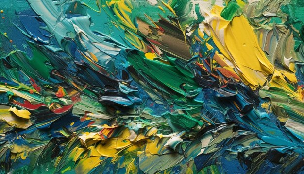 Des couleurs vibrantes créent un chaos abstrait sur du papier généré par l'IA