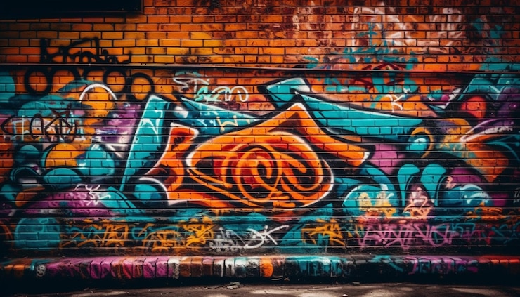 Photo gratuit des couleurs vibrantes illuminent la toile de fond des rues de la ville moderne générée par l'ia