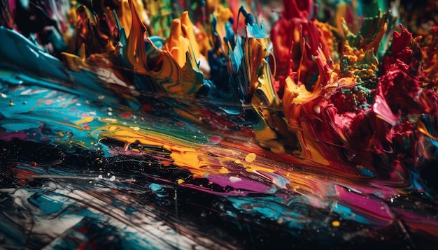 Des couleurs vibrantes et des motifs chaotiques font briller l'art généré par l'IA