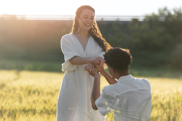 Coup moyen homme proposant