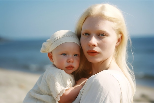 Photo gratuite coup moyen mère tenant un bébé mignon