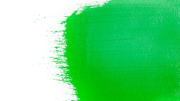 Coup de pinceau de couleur verte
