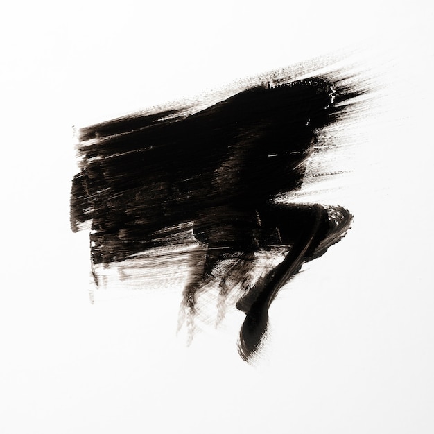 Coup de pinceau noir concept art abstrait