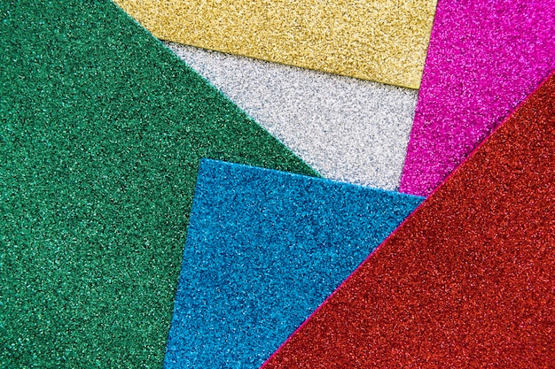 Coup plein cadre de fond multicolore de paillettes