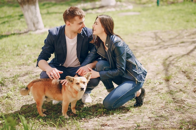 couple dans un parc