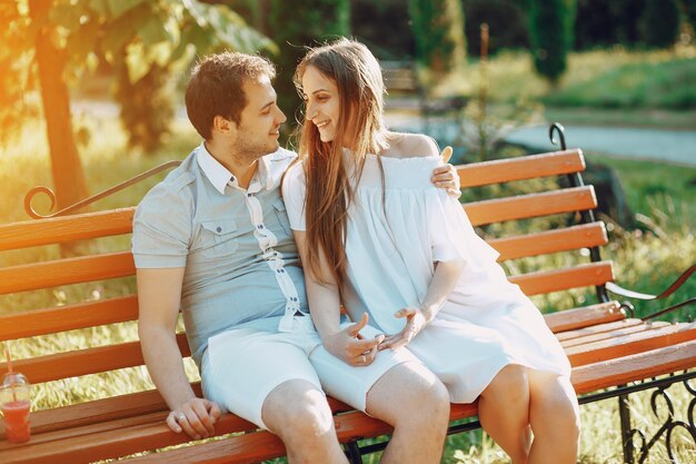 couple dans un parc