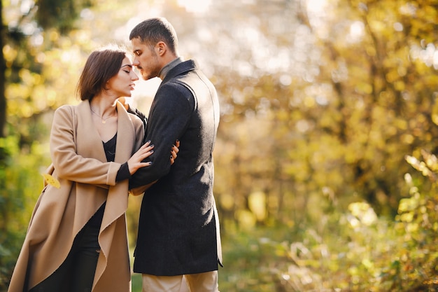 couple dans le parc