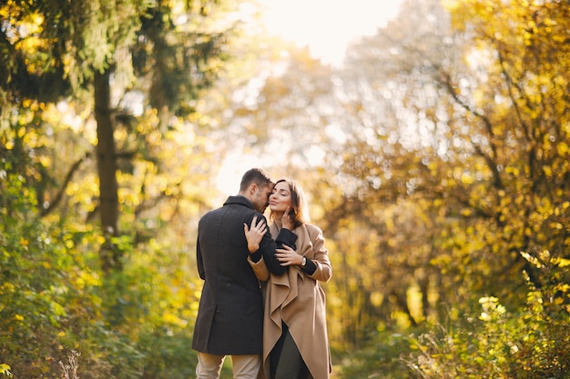 couple dans le parc